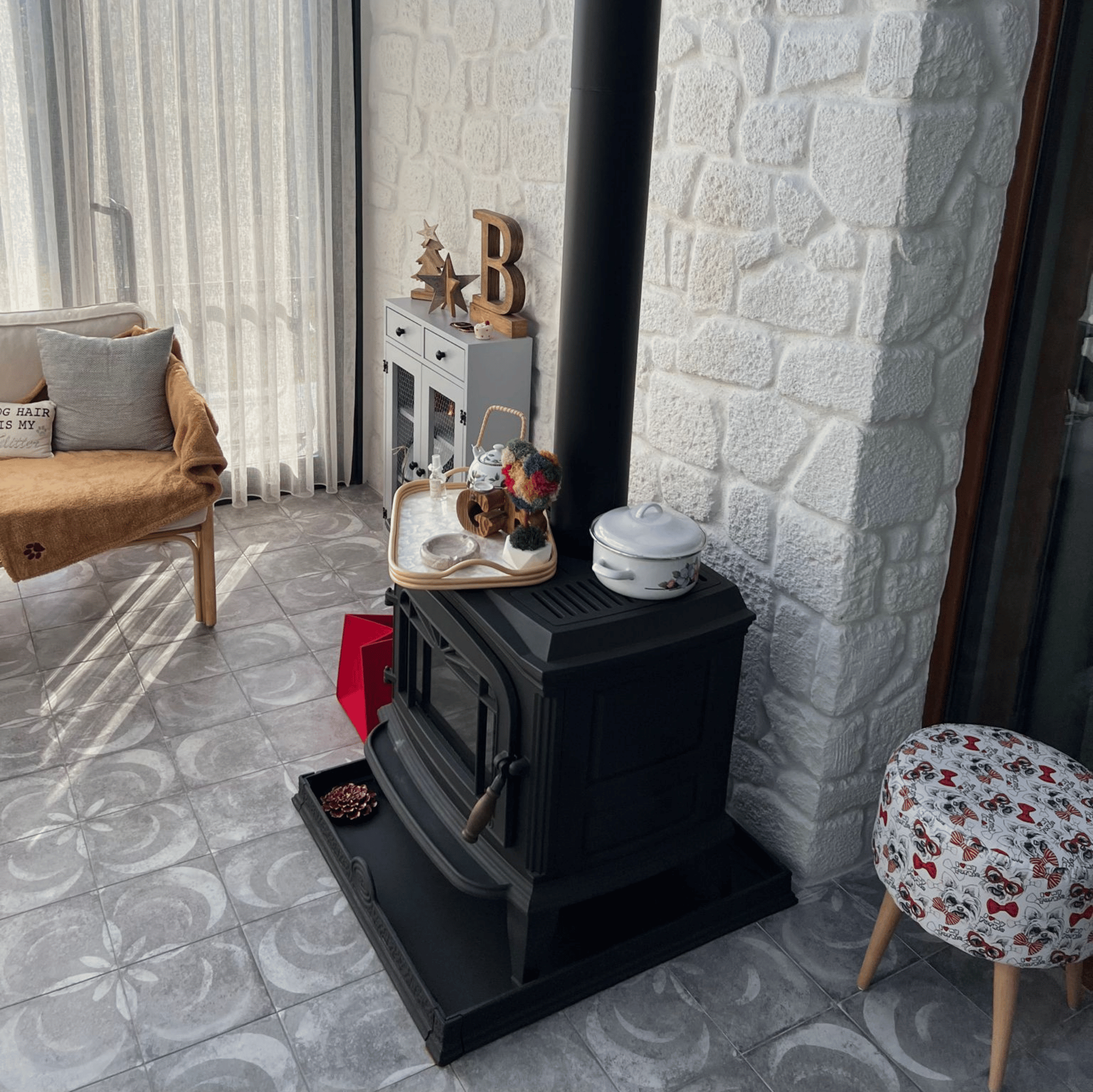 Invicta Bradford Döküm Odun Sobası Antrasit 9173-44