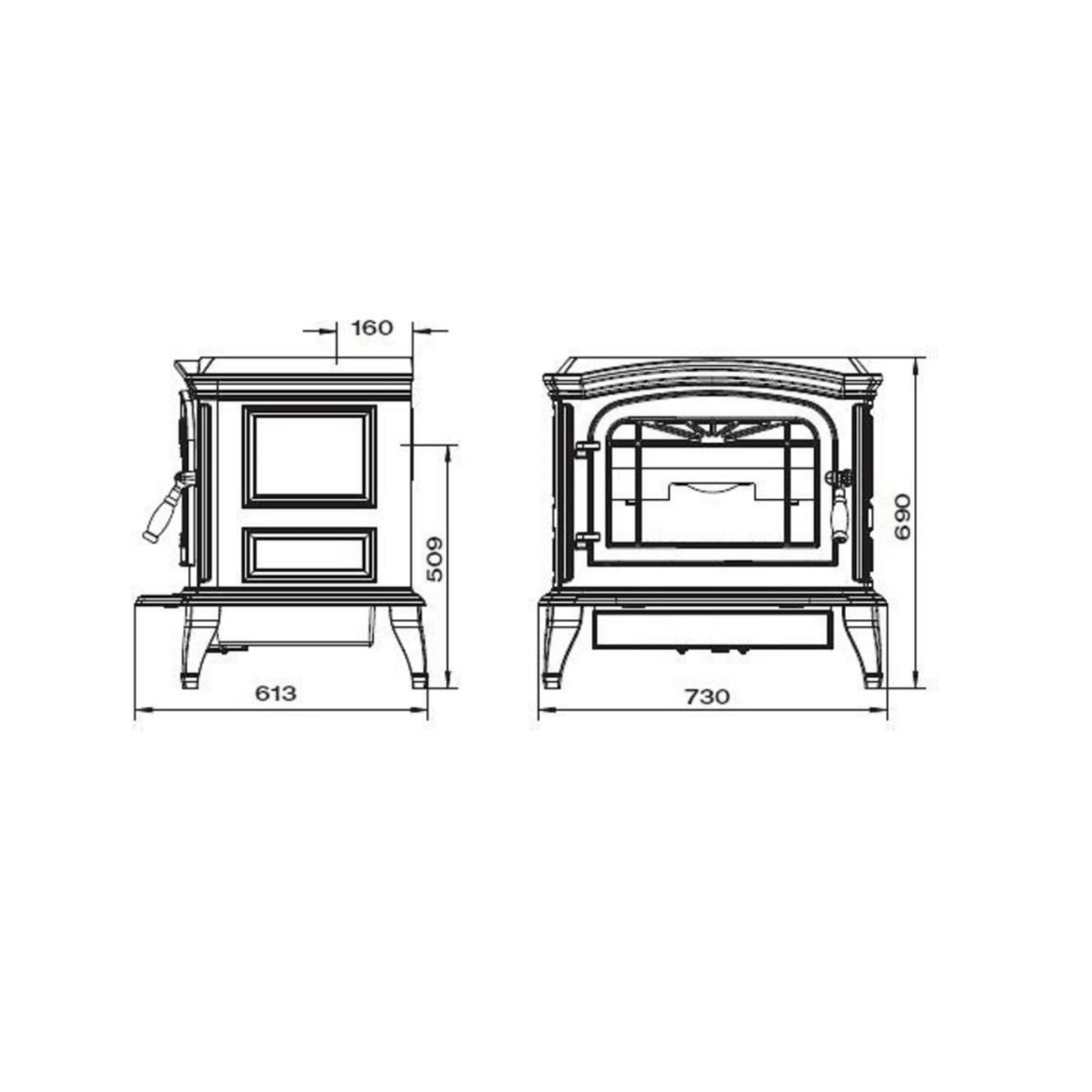 Invicta Bradford Döküm Odun Sobası Krem 9173-46