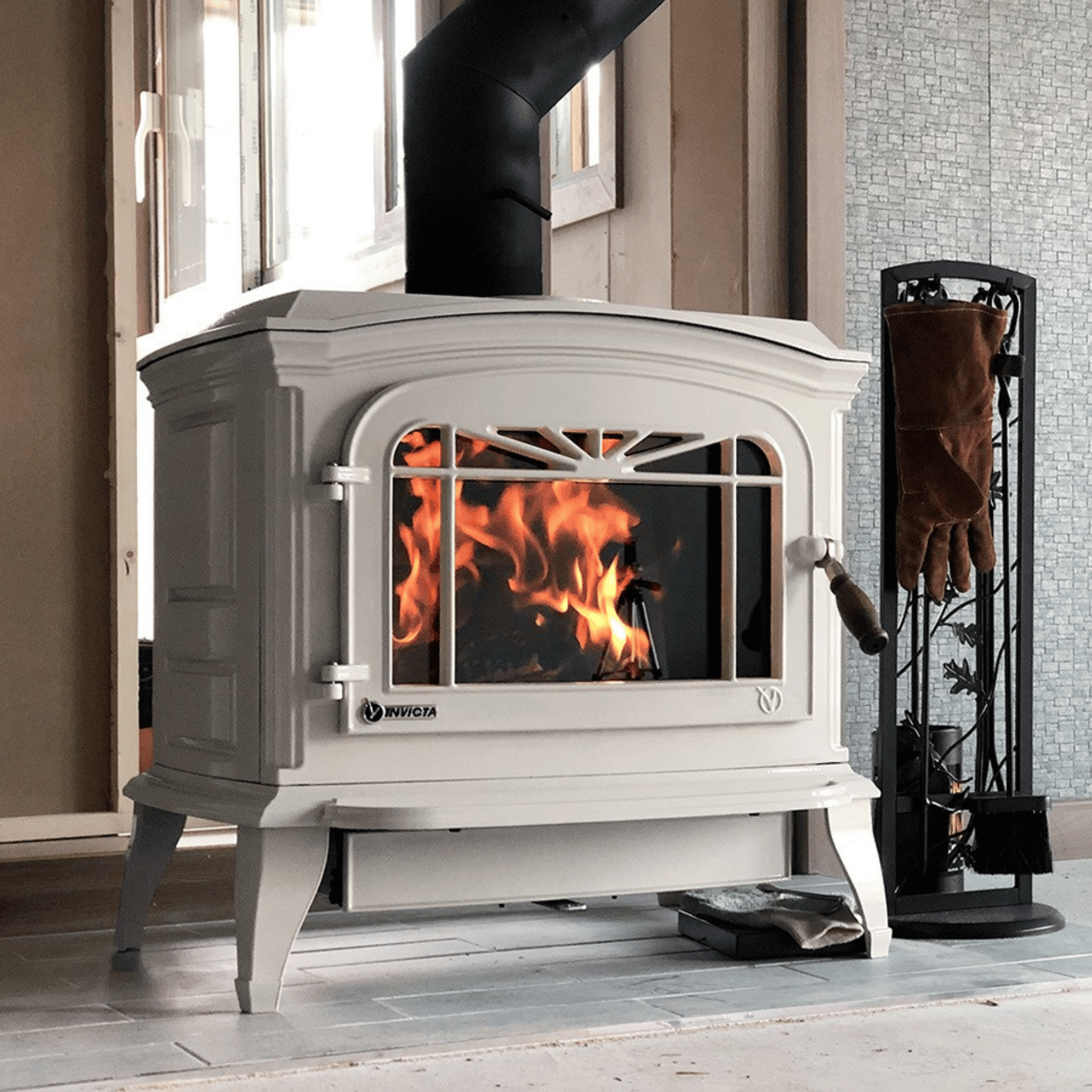 Invicta Bradford Döküm Odun Sobası Krem 9173-46