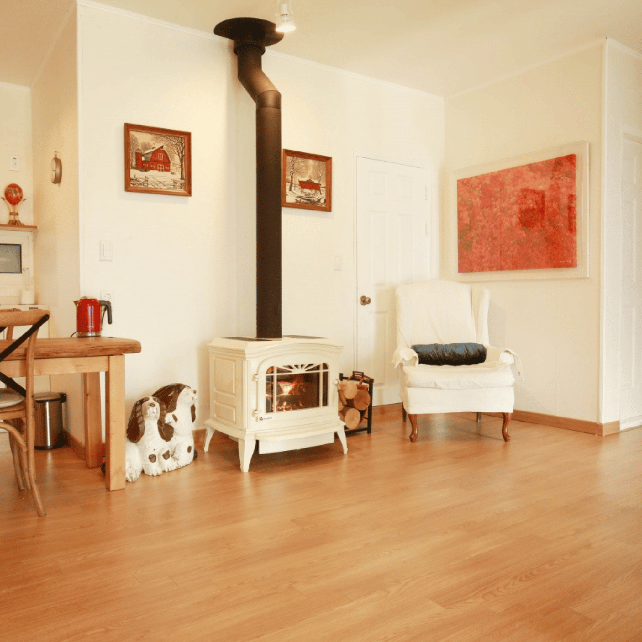 Invicta Bradford Döküm Odun Sobası Krem 9173-46