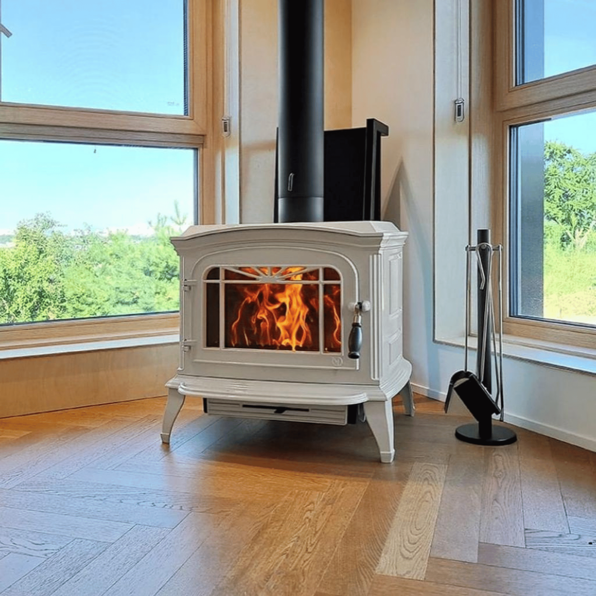 Invicta Bradford Döküm Odun Sobası Krem 9173-46