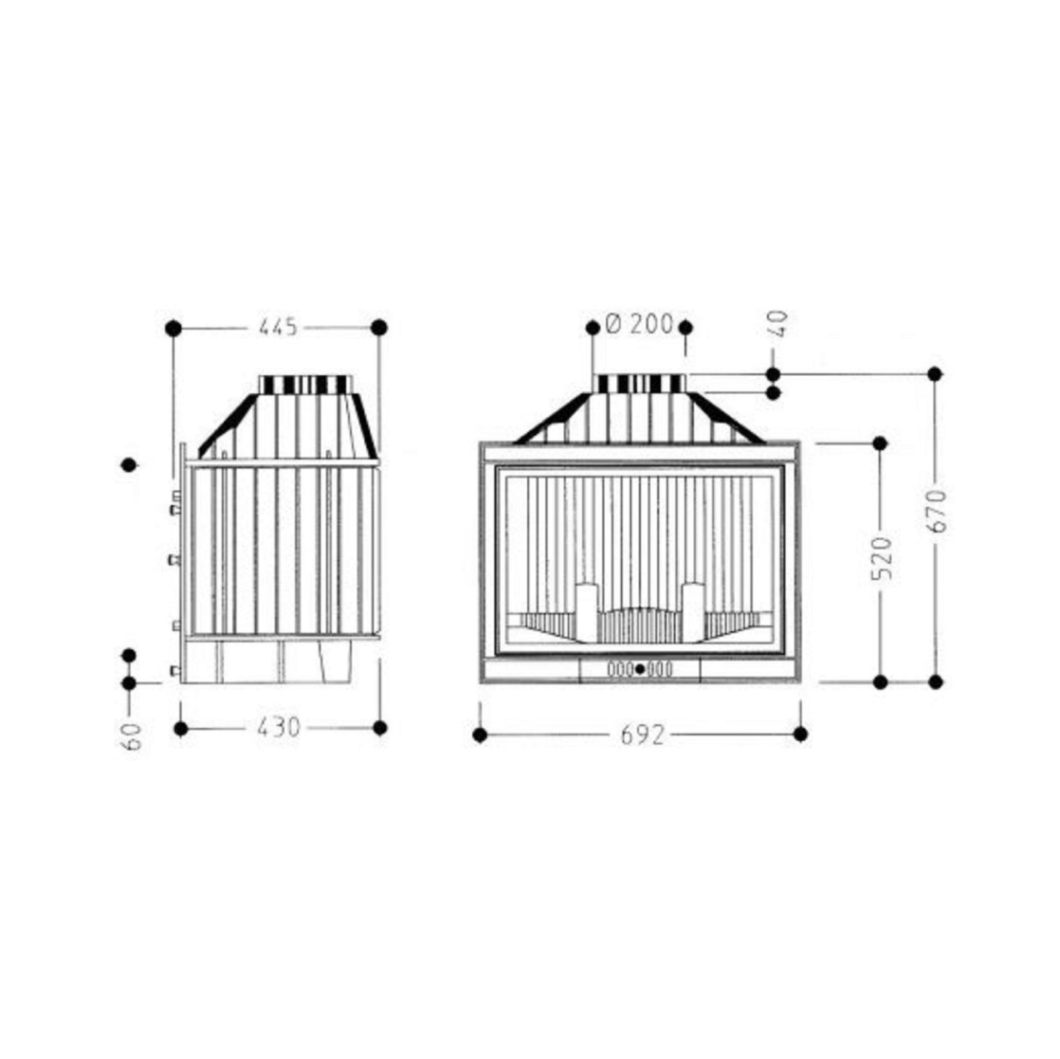 Invicta Döküm Şömine Haznesi