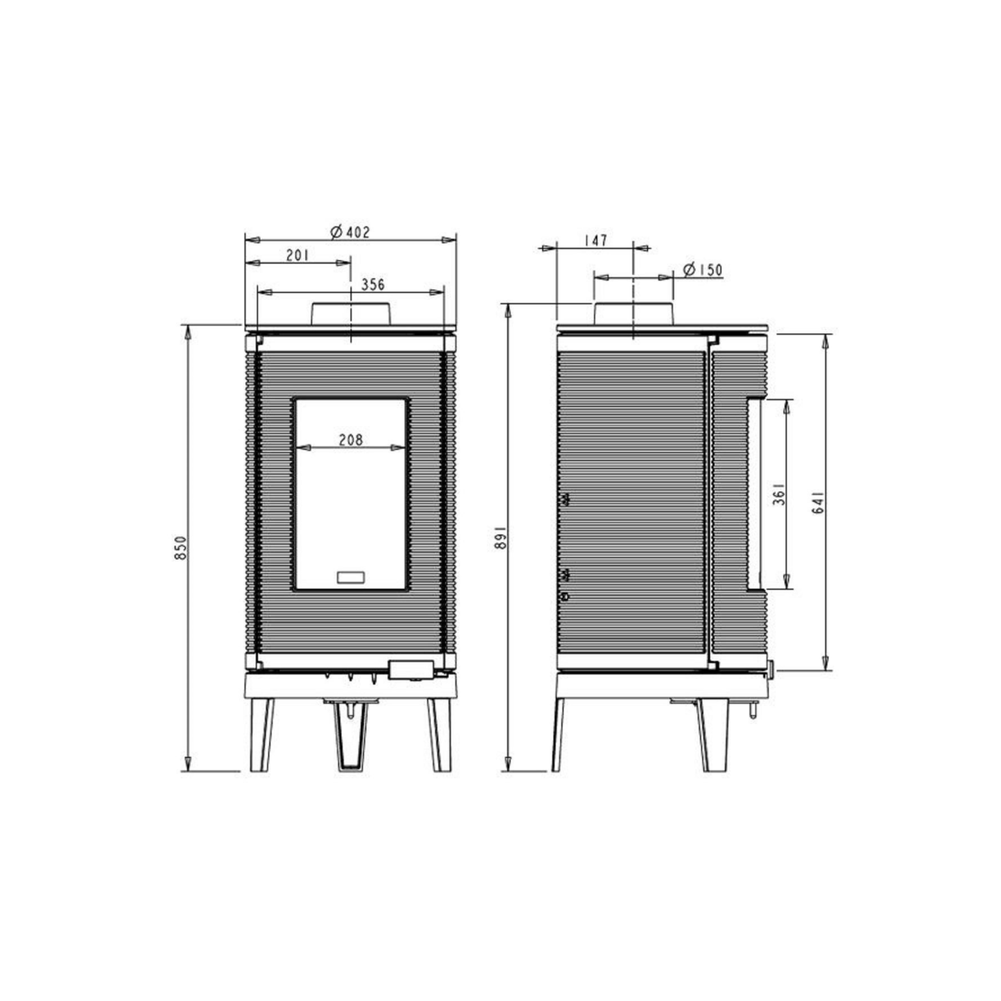 Invicta Okino Holzofen aus Gusseisen 6105 44