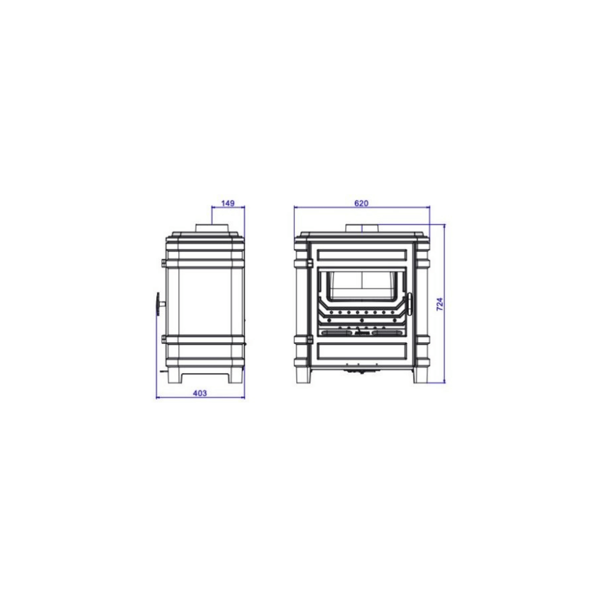 Invicta Vosges Döküm Odun Sobası 9016 34